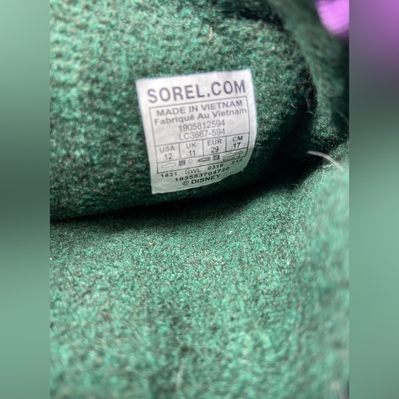 Sorel X Disney Flurry Frozen Anna Weather Resistant Boots Toddler Girl Size 12 - Picture 9 of 13